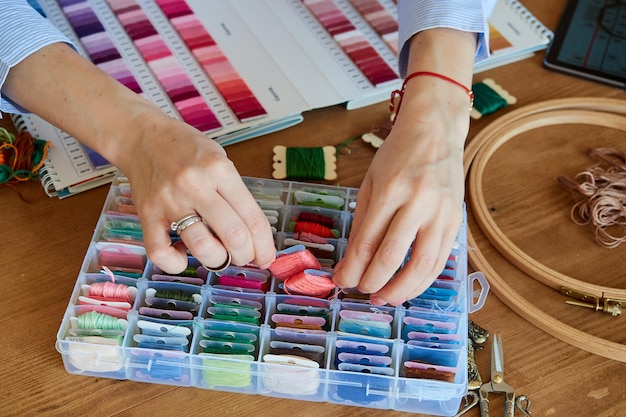 haftowane próbki i zestawy